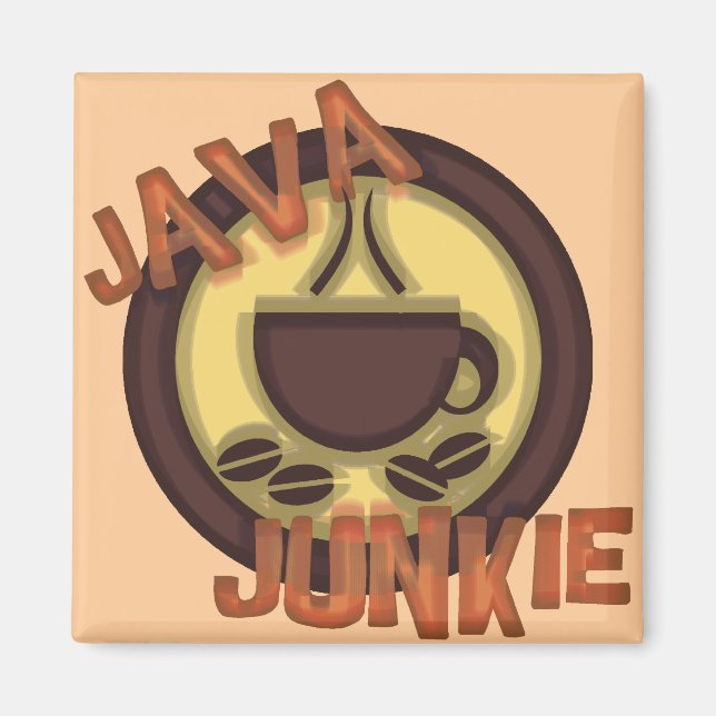 JAVA JUNKIE MAGNET (Front)