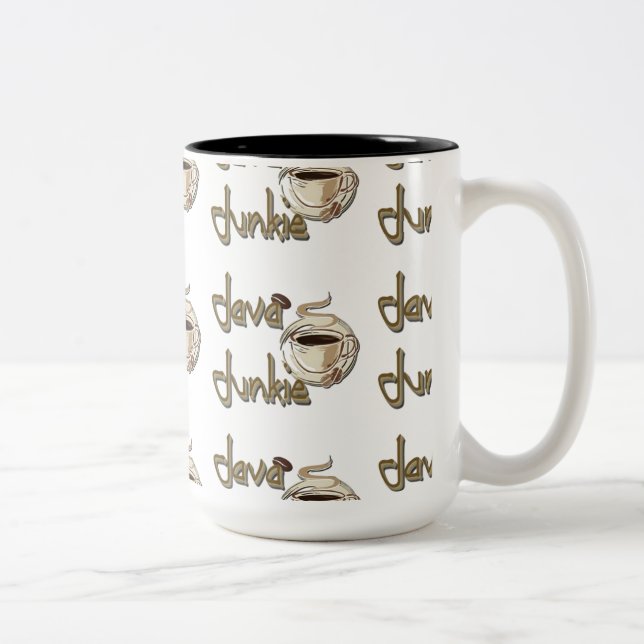 Java Junkie Pattern Coffee Lovers Mug (Right)