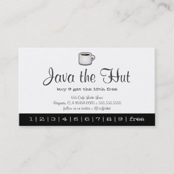 Java Logo Drink Punch Card by TerryBain at Zazzle