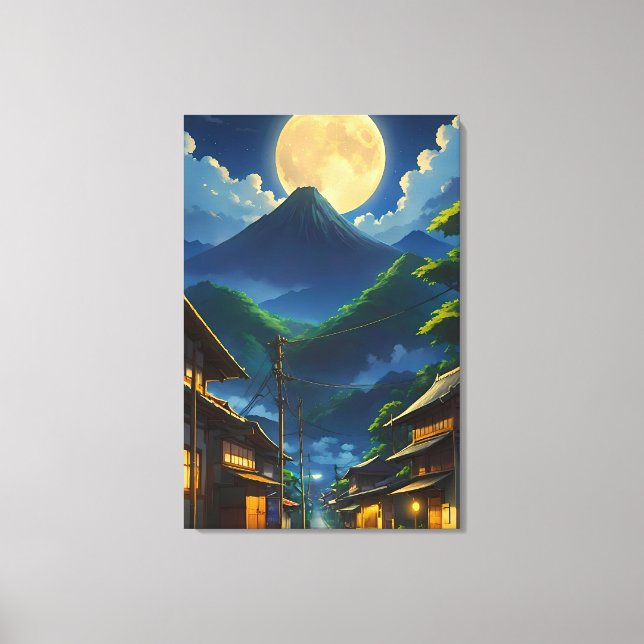 Java Moonlight Canvas Print (Front)