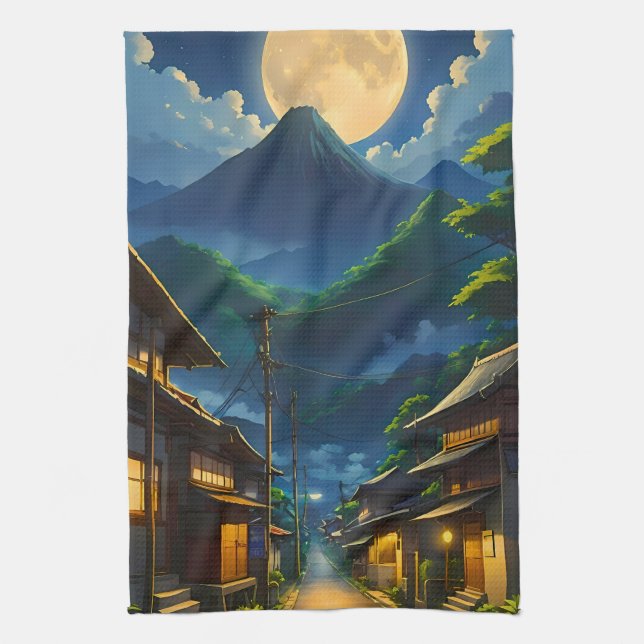 Java Moonlight Kitchen Towel (Vertical)