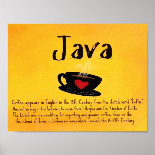 Java Poster | Zazzle