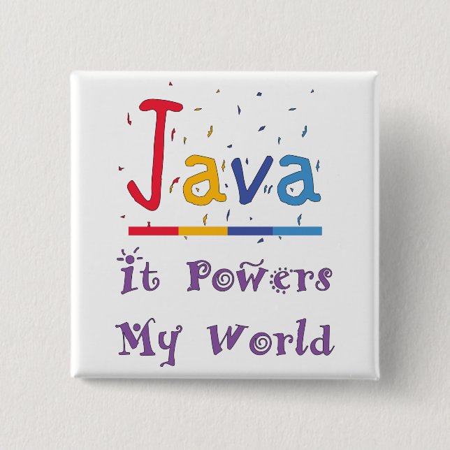 Java power of coffee button (Front)