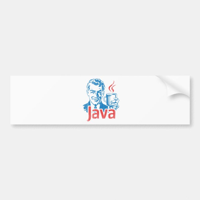 Java Programmer Gift Bumper Sticker (Front)