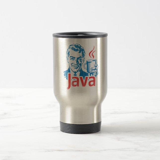 Java Programmer Gift Travel Mug (Center)