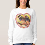 Java Sparrow Finches Realistic Painting Sweatshirt