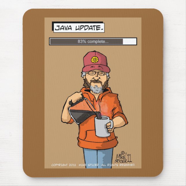 JAVA UPDATE MOUSE PAD (Front)