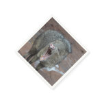 Javalina With his Mouth Wide Open Napkins
