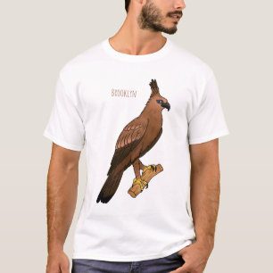 Javan hawk eagle bird cartoon illustration T-Shirt