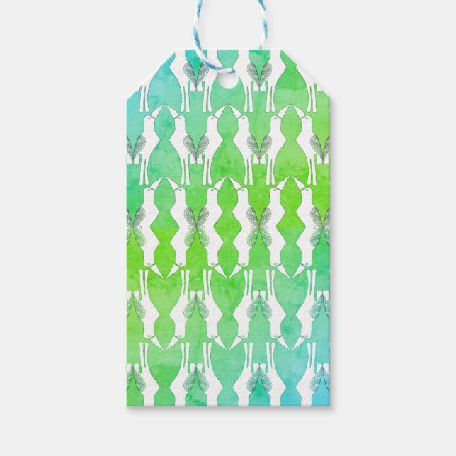 Javan Myna Bird Gift Tags (Front)