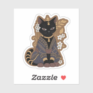 Javanese Cat Art  Sticker