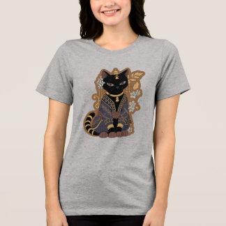 Javanese Cat Art T-Shirt Tri-Blend Shirt