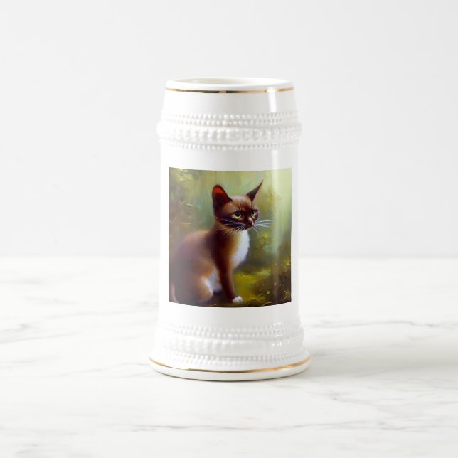Javanese Cat  Beer Stein (Center)