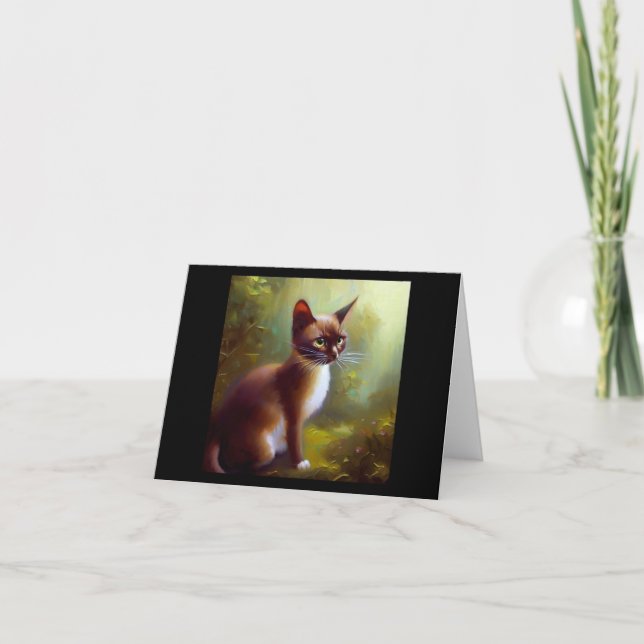 Javanese Cat  Card (Front)