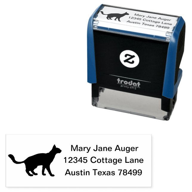 Javanese Cat Personalized  Self-inking Stamp (In Situ)