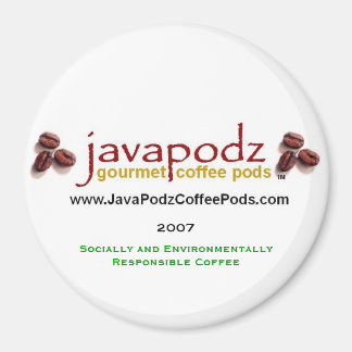 JavaPodz Collectible "Green" 2007 Refrigerator Mag Magnet