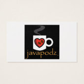 JavaPodz Small NoteCard (Back)