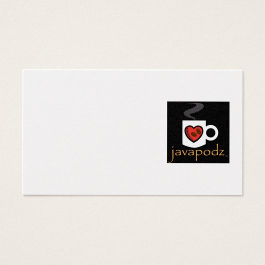 JavaPodz Small NoteCard (Front)