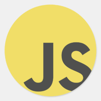 Javascript Classic Round Sticker
