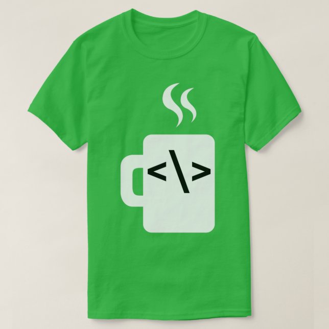 Javascript Code Software Developer Coffee Java T-Shirt (Design Front)