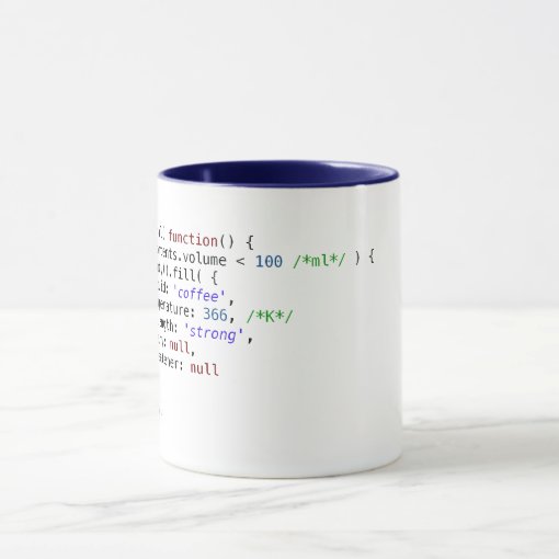 JavaScript coffee mug | Zazzle