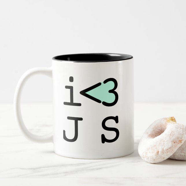 JavaScript Coffee Mug (#c0ffee break) (With Donut)