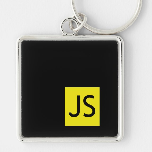 JavaScript Fan Button Keychain (Front)