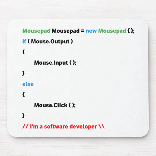 JavaScript Mousepad. Unique(Software Developer) Mouse Pad JavaScript Mousepad. Unique(Software Developer) Mouse Pad