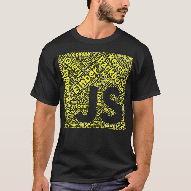 JavaScript Shirt  Original JS Framework Cloud Yell (Front)