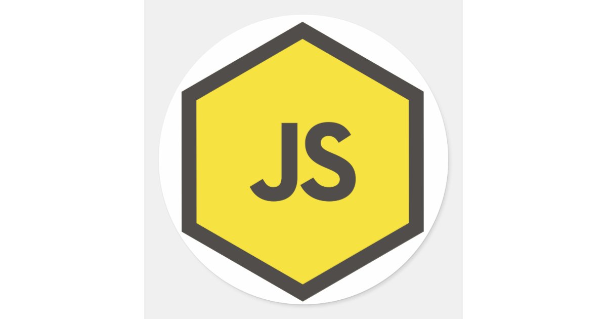 Javascript Sticker -js stickers | Zazzle