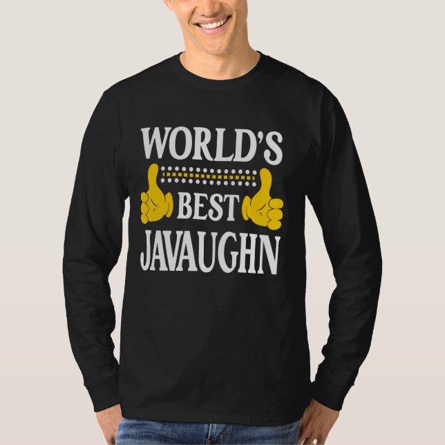 Javaughn Personal Name First Name World's Best Jav T-Shirt (Front)