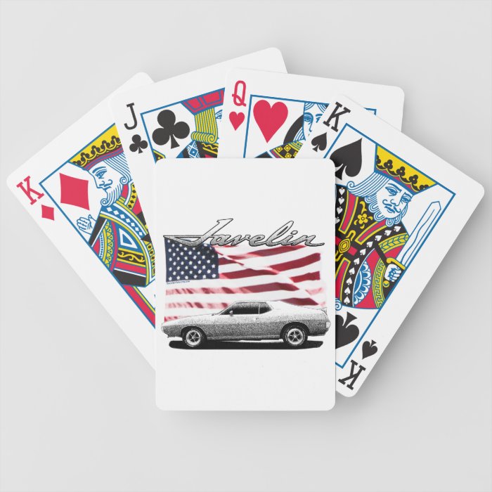 Javelin AMX muscle car Bicycle Poker Cards