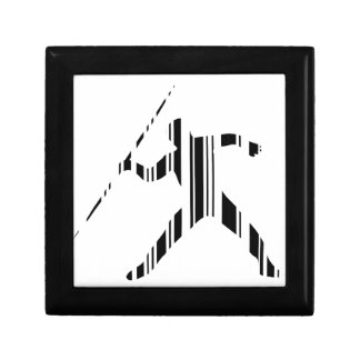 JAVELIN BAR CODE Sports Track and Field Pattern Jewelry Box