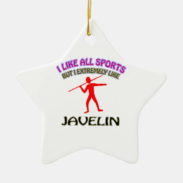 Javelin designs ceramic ornament (Front)