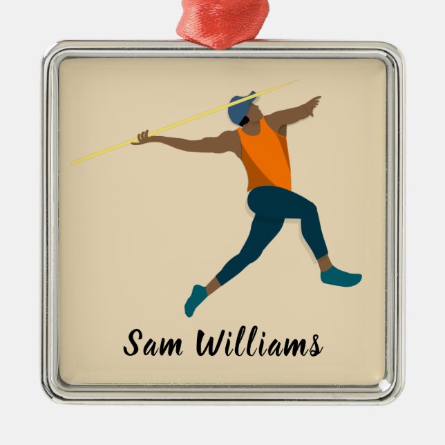 Javelin Metal Ornament (Front)