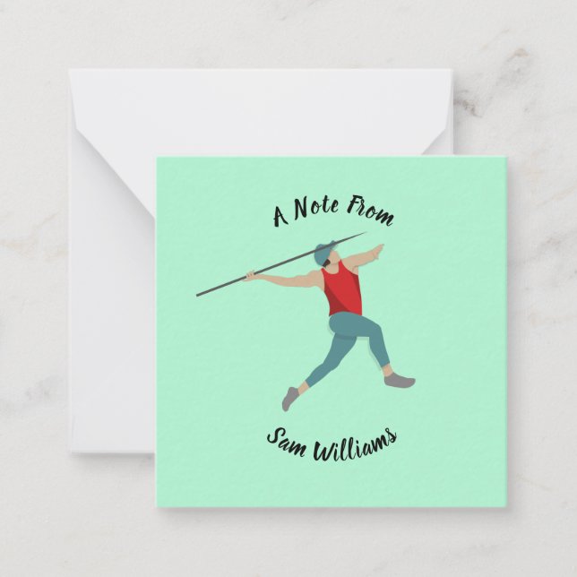 Javelin Note Card (Front)