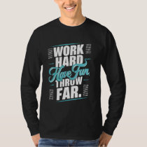 Javelin Throw Athlete Sport Javelin Thrower Track  T-Shirt