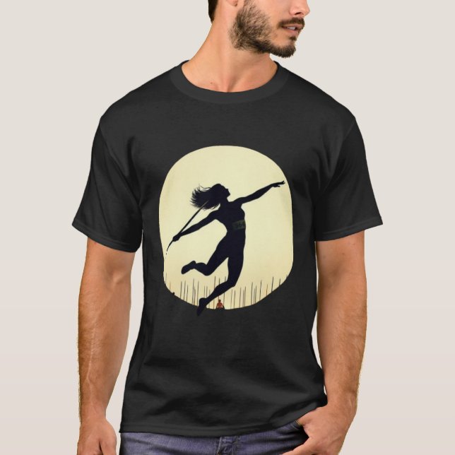 javelin throw girl  T-Shirt (Front)