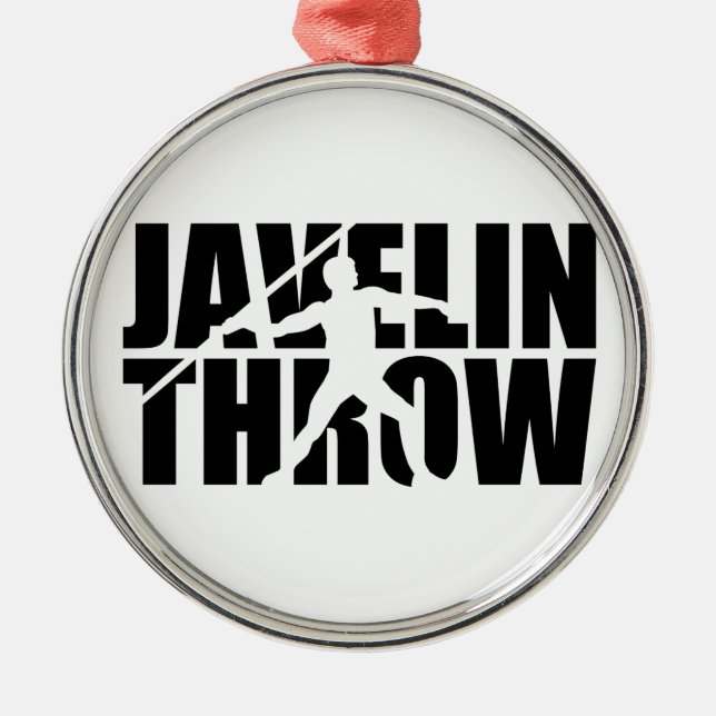 Javelin throw metal ornament (Front)