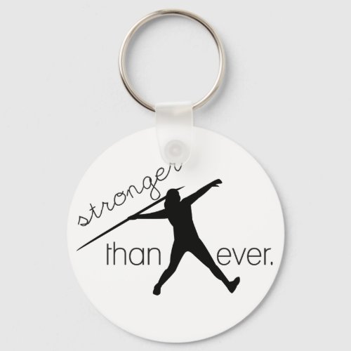 Javelin Throw Track and Field Keychain