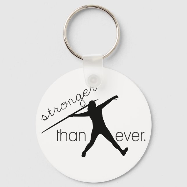 Javelin Throw Track and Field Keychain (Front)