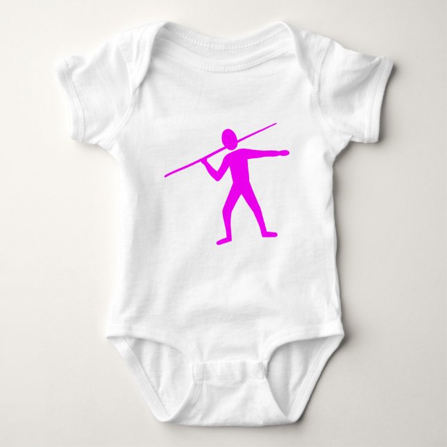 Javelin Trower - Magenta Baby Bodysuit (Front)