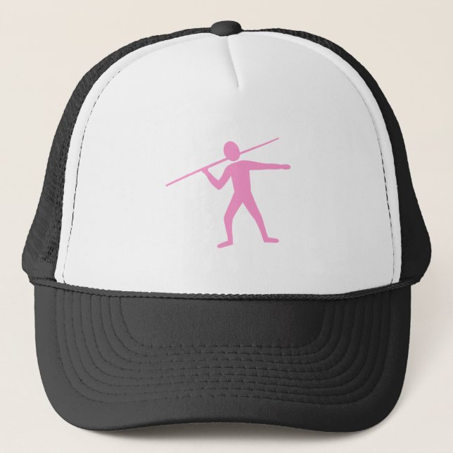 Javelin Trower - Pink Trucker Hat (Front)