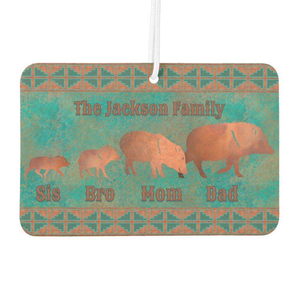 Javelina Family Fully Customizeable Design Air Freshener