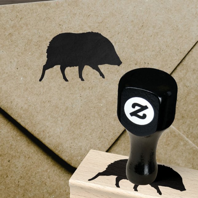 Javelina Silhouette Rubber Stamp (Creator Uploaded)