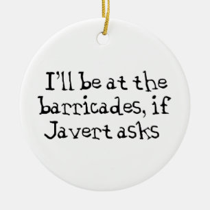 Javert Les Miserables Ceramic Ornament