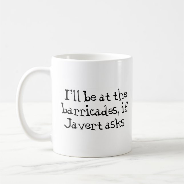 javert Les Miserables Coffee Mug (Left)