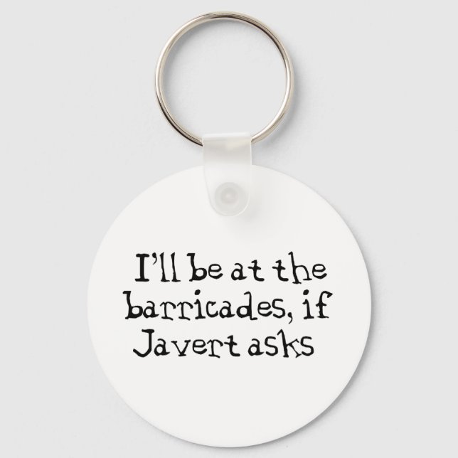Javert Les Miserables Keychain (Front)
