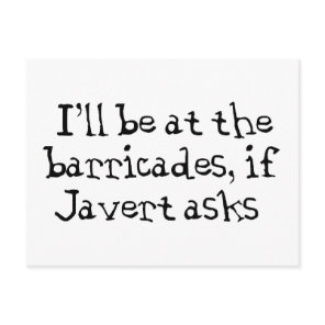 Javert Les Miserables Postcard
