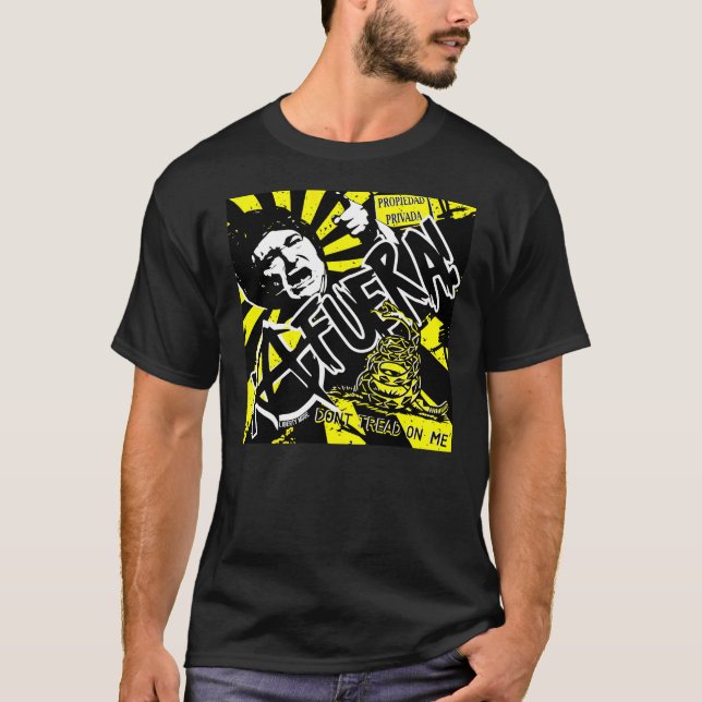 Javier Milei AFUERA Don't Tread On Me T-Shirt (Front)
